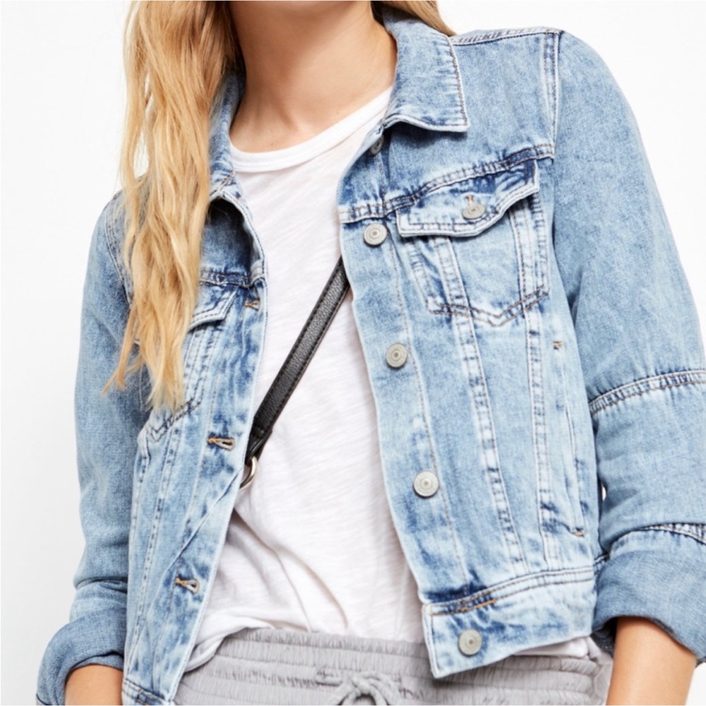 Free People Rumors denim jacket size L